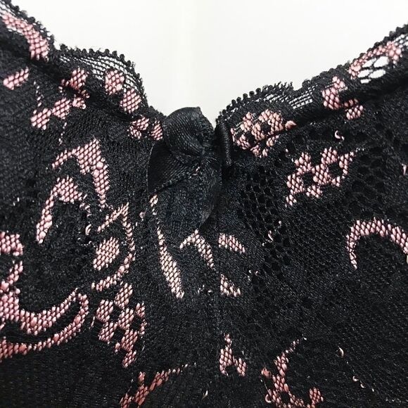roselle Black Mesh Slip Lingerie With Bra 🌻 - Picture 10 of 10